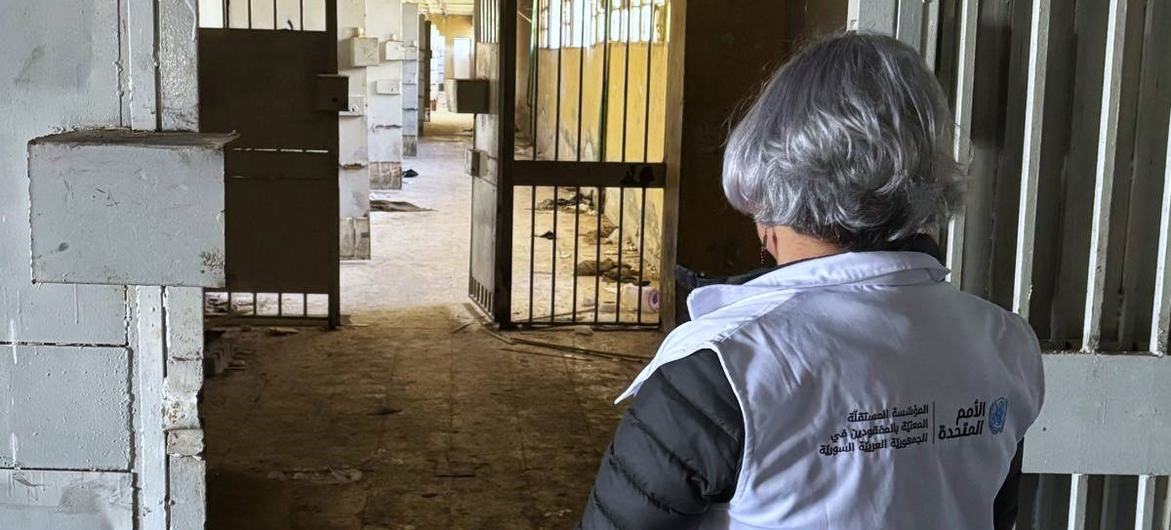 Ms. Karla Quintana, head of the Independent Institution for Missing Persons on the ground in Syria during a recent mission. Ms. Karla Quintana, head of the Independent Institution for Missing Persons on the ground in Syria during a recent mission.