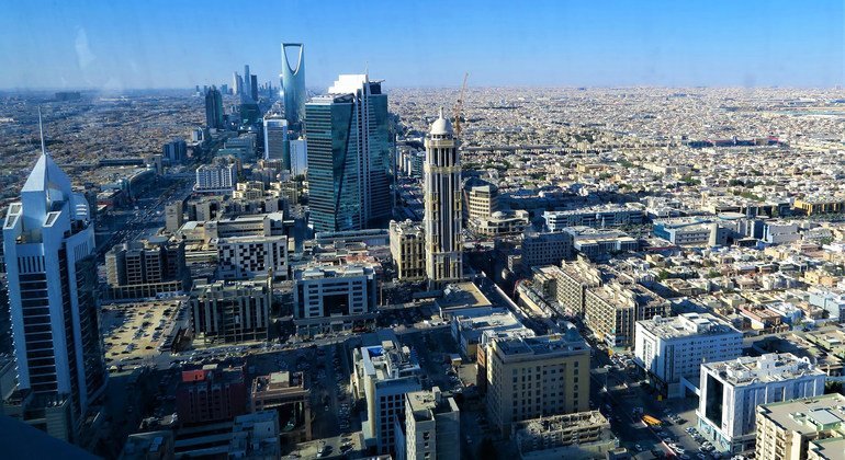 Vista aérea de Riad, la capitalde Arabia Saudí