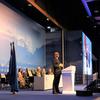 Исполнительный секретарь Конвенции ООН об изменении климата Саймон Стилл  выступает на открытии Конференции в Шарм-эль-Шейхе