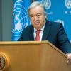 Le Secrétaire général de l'ONU, António Guterres, informe les journalistes des récents développements en Israël et à Gaza.