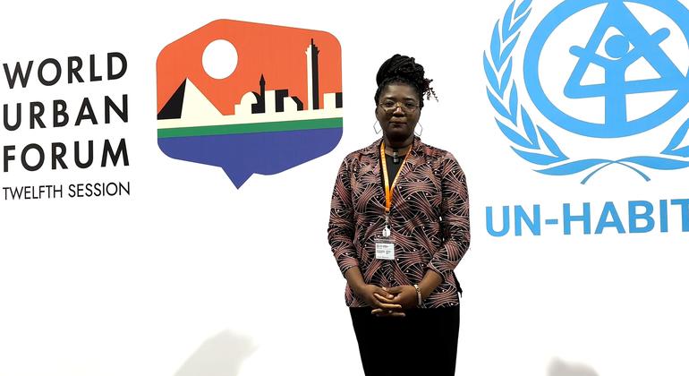 Betty Osei Bonsu, Country Manager of the Green Africa Youth Organization in Uganda, speaks to UN News at WUF12. Betty Osei Bonsu, Country Manager of the Green Africa Youth Organization in Uganda, speaks to UN News at WUF12.
