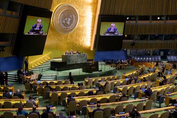 联合国大会听取有关近东救济工程处的情况通报。