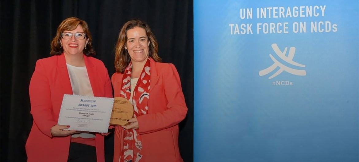 Secretária de Estado da Saúde Ana Povo recebeu o galardão à margem da 80.ª Assembleia Geral das Nações Unidas