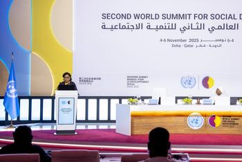 Plenary meeting of the Second World Summit for Social Development.