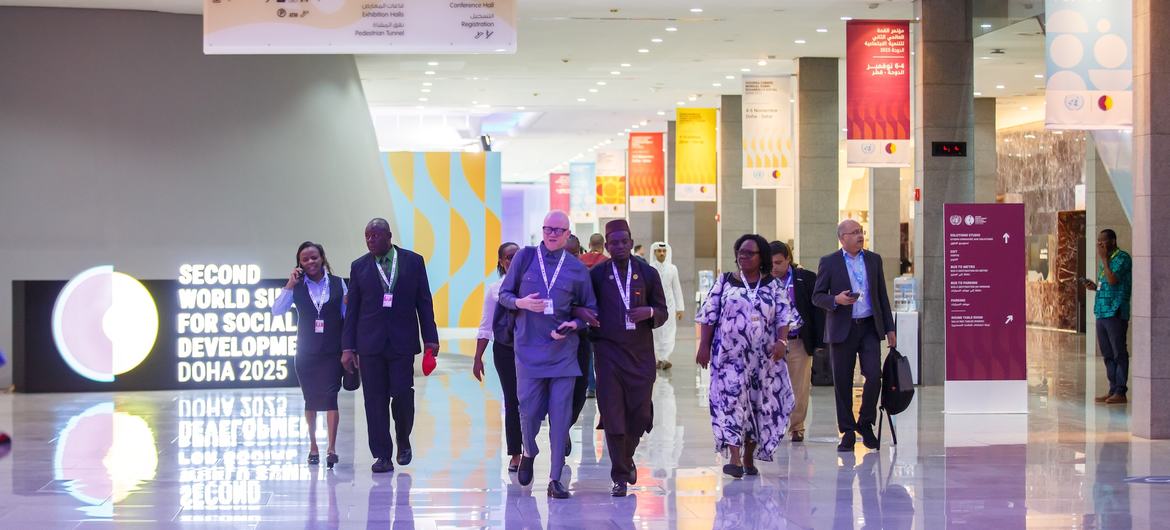 Participants at the Second World Summit for Social Development.