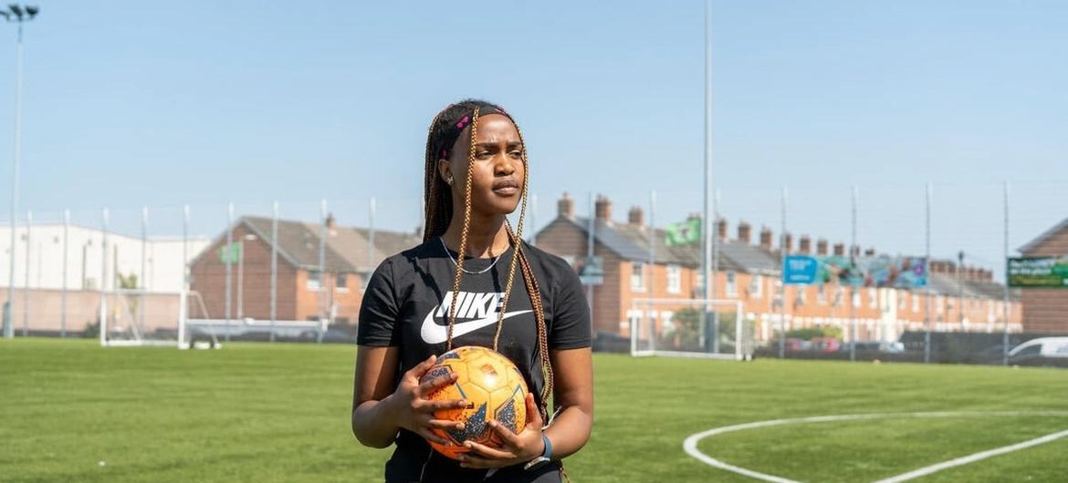 Мэри приехала в Белфаст из Южного Судана летом 2021 года.