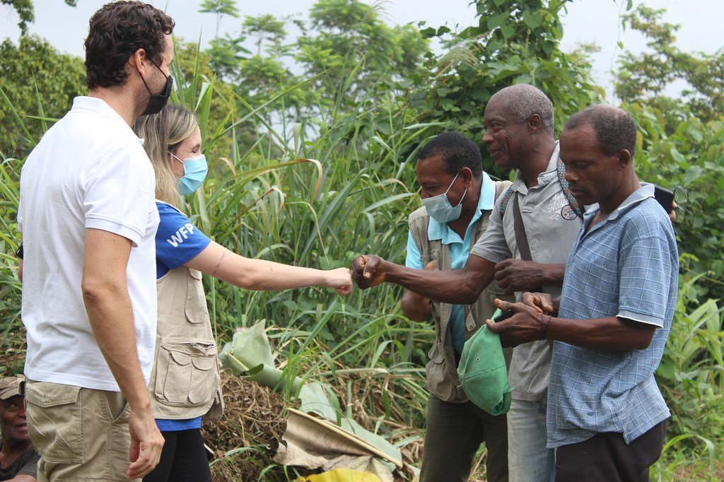 In São Tomé and Príncipe, WFP supports some families displaced by climate change