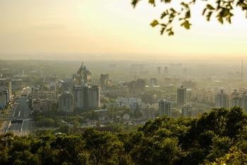 Vista de la ciudad de Almaty, en Kazajstán.