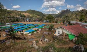 An IDP camp in Kayah state, eastern Myanmar.