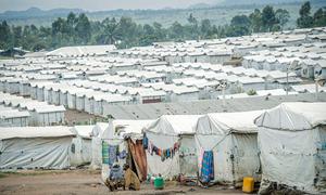 A camp for internally displaced people in Ituri Province, in eastern Democratic Republic of the Congo.