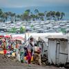 Un camp de déplacés internes à la périphérie de Goma, au Nord-Kivu, dans l'est de la République démocratique du Congo.