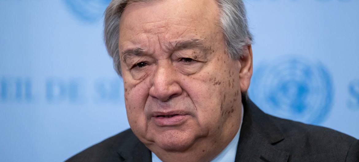 Secretário-geral das Nações Unidas, António Guterres, ressalta que é preciso defender o direito de manifestação pacífica