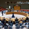 قاعة مجلس الأمن الدولي الذي يضم 15 عضوا، منهم 5 دائمو العضوية يتمتعون بحق النقض (الفيتو)