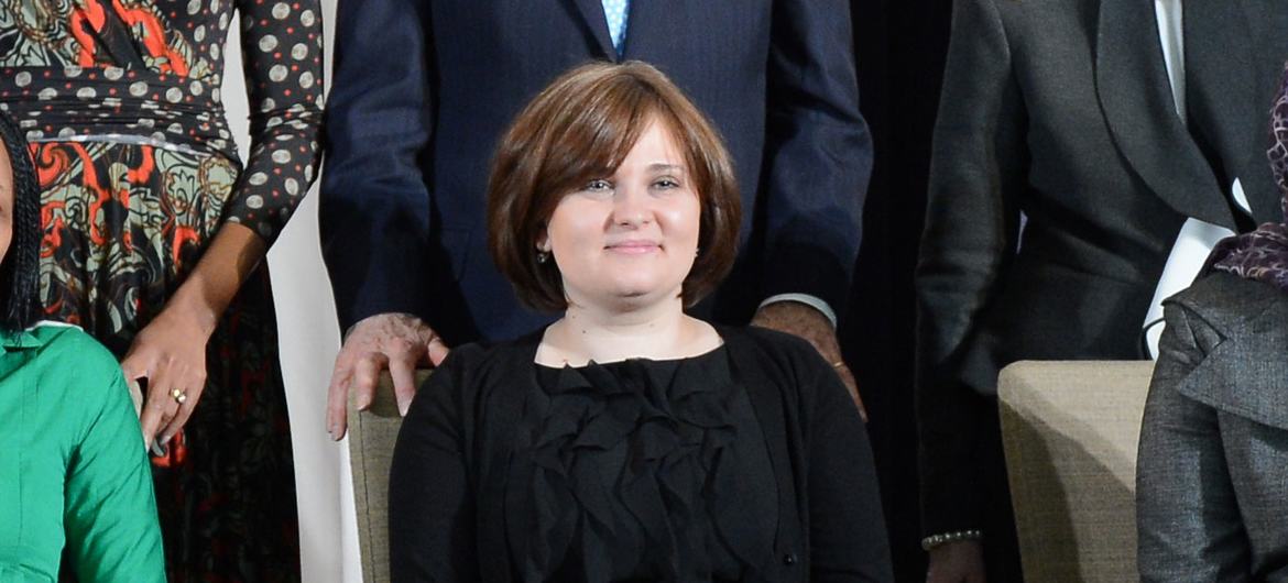 Yelena Milashina, award-winning Novaya Gazeta journalist. (file)