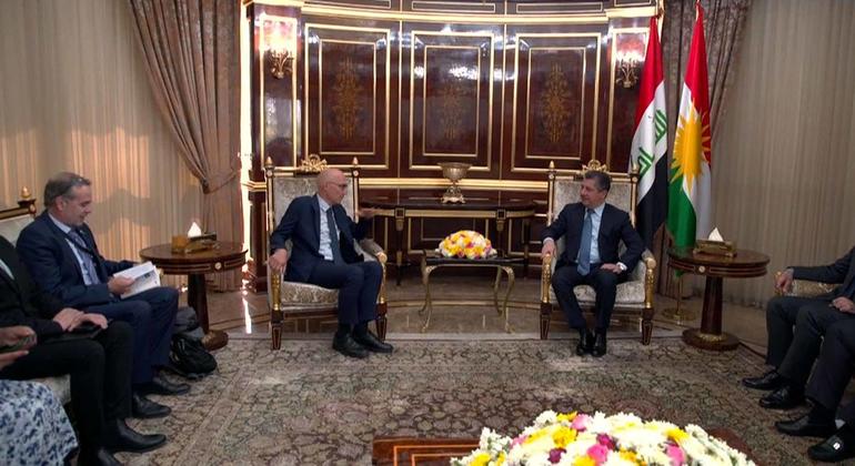 مفوض الأمم المتحدة السامي لحقوق الإنسان، فولكر تورك زار أربيل ضمن زيارته إلى العراق بدعوة من الحكومة.