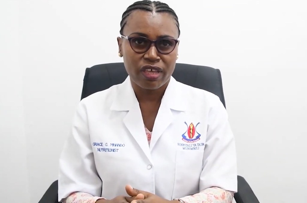 Grace Mhando, Mtaalamu wa lishe katika Hospitali ya Taifa Muhimbili nchini Tanzania.