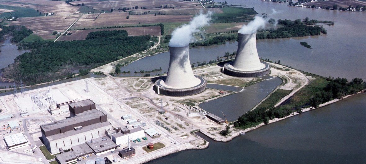 Une centrale nucléaire dans l'Etat du Michigan, aux Etats-Unis.