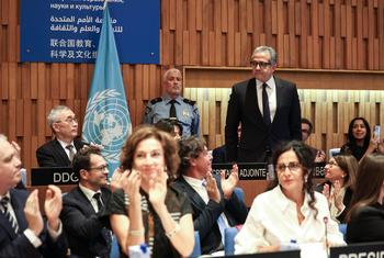 Ранее члены Исполнительного совета ЮНЕСКО выдвинули кандидатуру Халеда аль-Анани на должность Генерального директора Организации.
