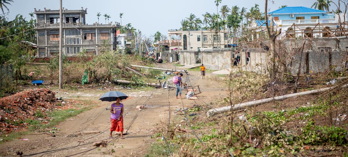 Sittwe, a town in Myanmar's Rakhine state, which has consistently ranked among the poorest regions in the country since the 1940s.