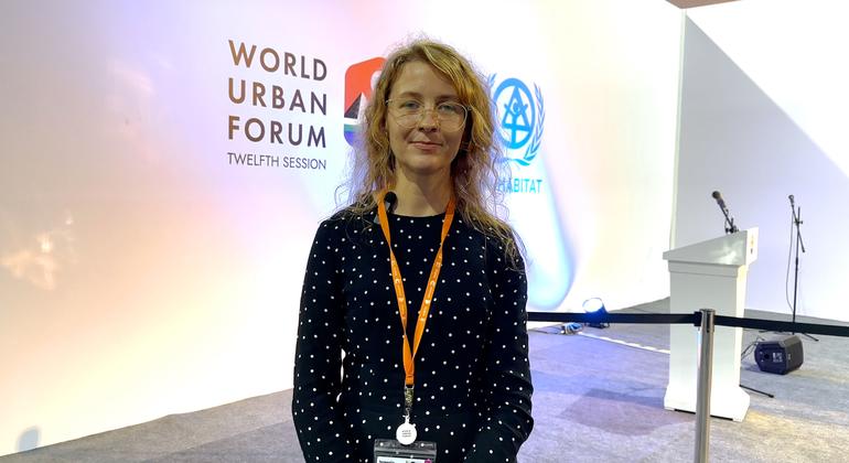 یوکرین سے تعلق رکھنے والی ماہر تعمیرات جینیا گوبکینا۔