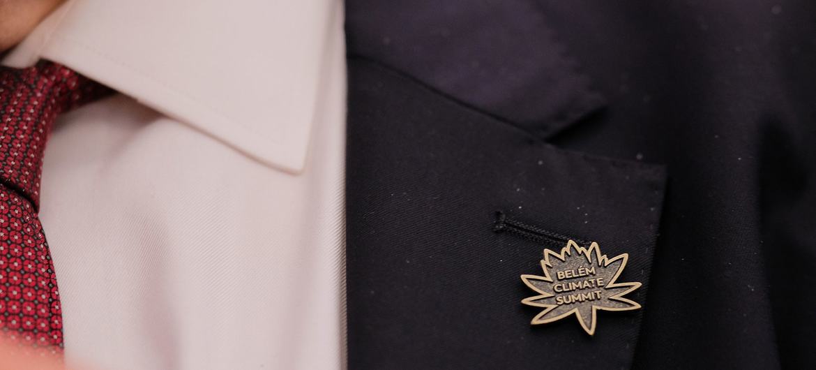 Delegates ae gathering for the Climate Summit which is taking place in Belém, Brazil.