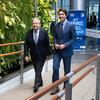 Secretary-General António Guterres (left) is accompanied around The Biosphère (a museum committed to the environment) by Prime Minister Justin Trudeau in Montreal, Canada.