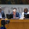 الأمين العام للأمم المتحدة، أنطونيو غوتيريش أثناء إلقاء كلمته أمام جلسة النقاش المفتوحة لمجلس الأمن بشأن الجريمة المنظمة العابرة للحدود.