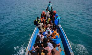 Rohingya refugees are rescued by local authorities and the community in South Aceh, Indonesia, after a perilous journey that claimed lives. (Oct 2024)