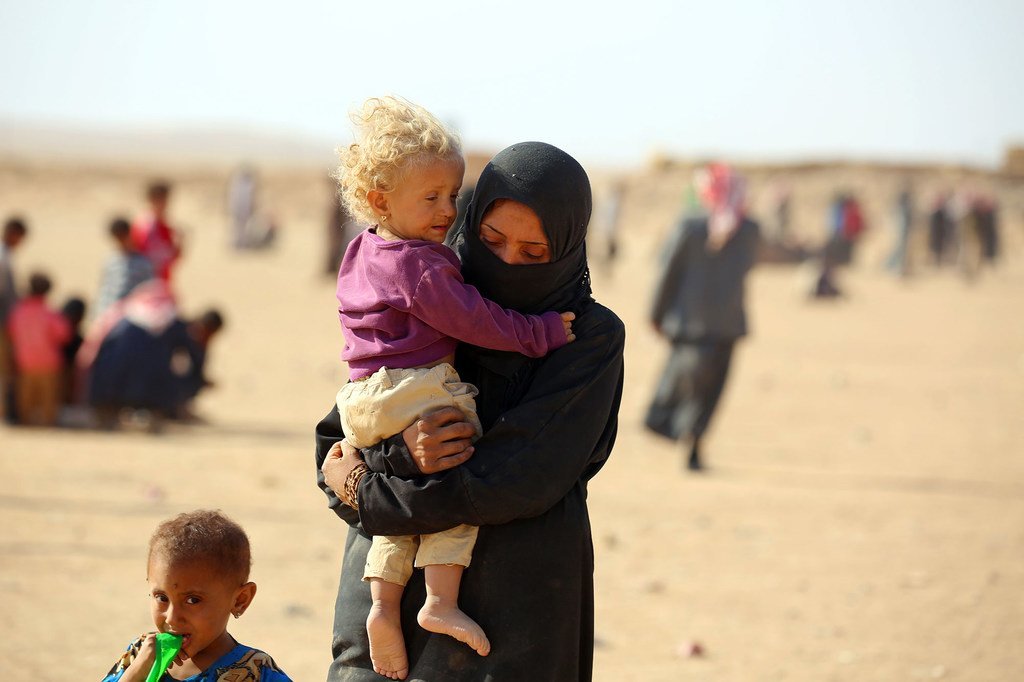 من الأرشيف: لاجئون في مخيم الهول بمحافظة الحسكة شمال شرق سورياز
