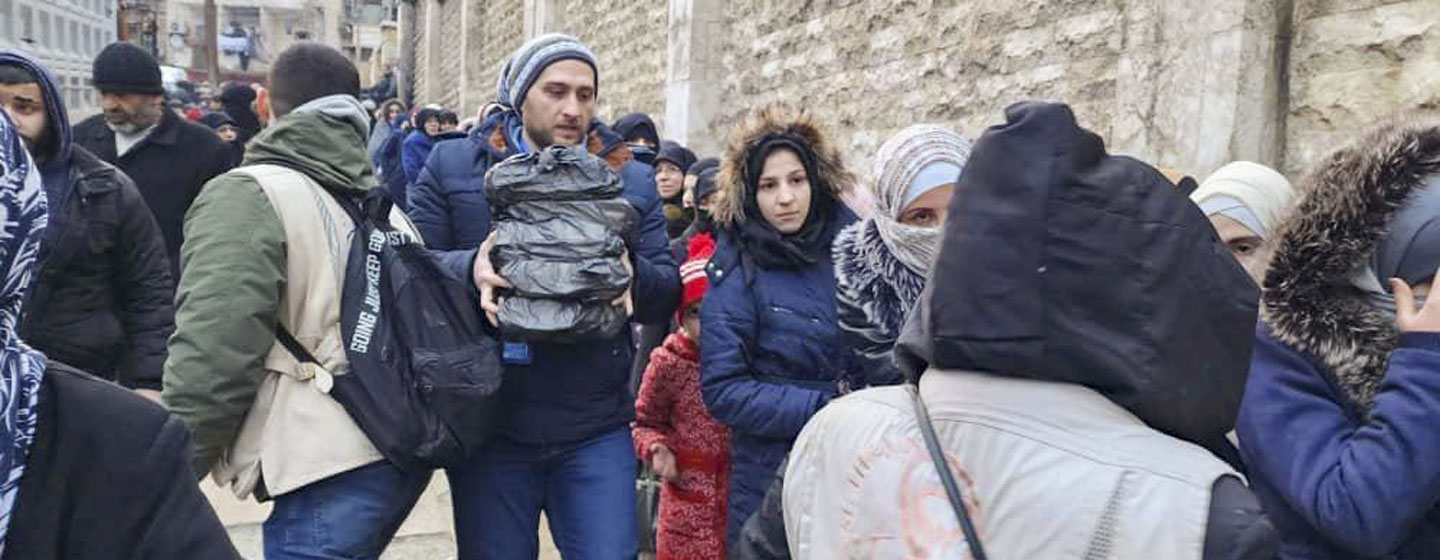 Le PAM envoie une aide alimentaire vitale aux familles syriennes touchées par le tremblement de terre dévastateur