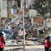 Destruição em Gaziantep, Turquia, um dia após o grande terremoto que matou mais de 8 mil pessoas