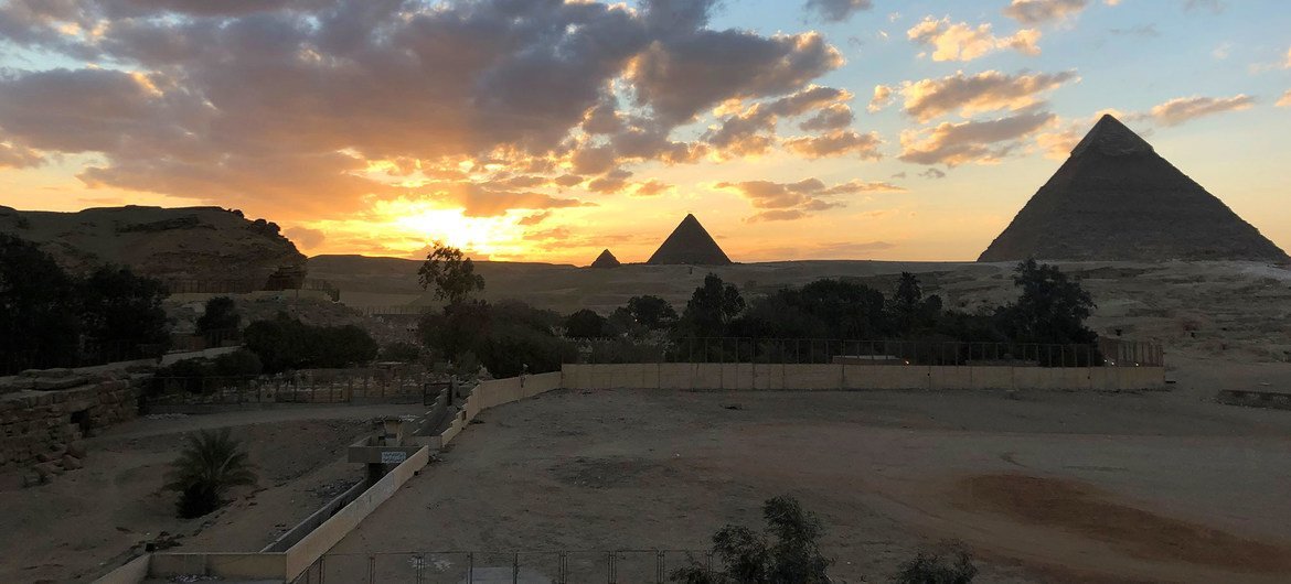 Pirâmide de Gizé, no Egito