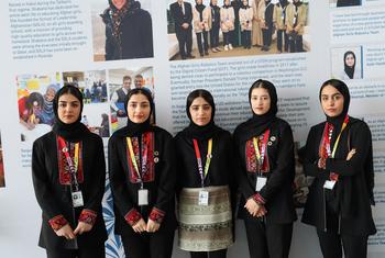 The Afghanistan Girls Robotics Team attended the Least Developed Countries Conference to showcase their innovations.