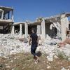 Разрушения в результате авиаударов в Идлибе на северо-востоке Сирии в октябре 2023 года.