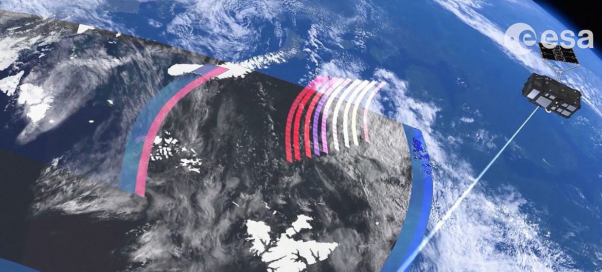 Demonstration of ESA satellite remote sensing. Demonstration of ESA satellite remote sensing.