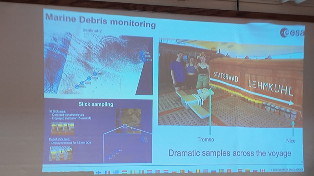 El proyecto de monitoreo de desechos marinos está a cargo de Lena Schaffeld y dos estudiantes más.