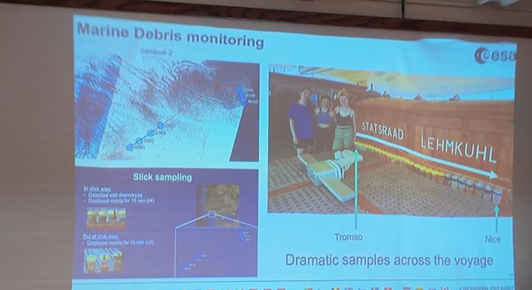 El proyecto de monitoreo de desechos marinos está a cargo de Lena Schaffeld y dos estudiantes más. El proyecto de monitoreo de desechos marinos está a cargo de Lena Schaffeld y dos estudiantes más.