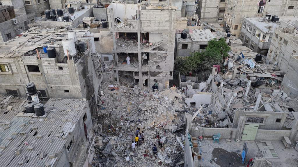 Destrucción en Gaza después de tres días de violencia