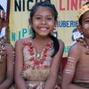 Niños de la comunidad indígena baré en un centro de aprendizaje tradicional en Puerto Ayacucho, Amazonas, Venezuela.