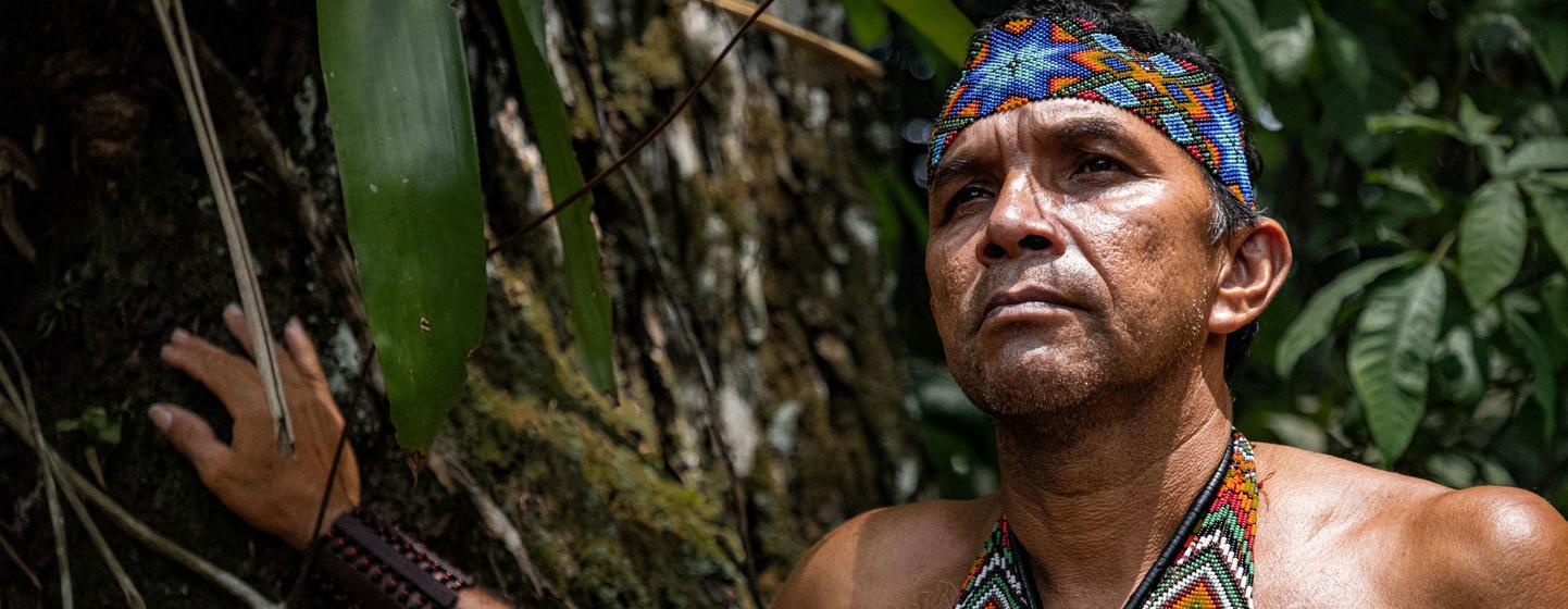 Le chef Joel Puyanawa fait partie du peuple Puyanawa du Brésil, qui a eu ses premiers contacts avec les peuples non autochtones au début du XXe siècle (photo d'archives).