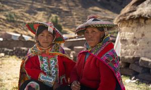 Mujeres indígenas en Cuzco, Perú.