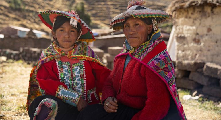 Mujeres indígenas en Cuzco, Perú.