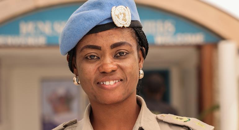 Olukemi Ibikunle, de 43 años, funcionaria penitenciaria de Nigeria, es la galardonada en 2025 con el Premio Pioneras de la ONU para Mujeres Funcionarias de Justicia y Correccionales. Olukemi Ibikunle, de 43 años, funcionaria penitenciaria de Nigeria, es la galardonada en 2025 con el Premio Pioneras de la ONU para Mujeres Funcionarias de Justicia y Correccionales.