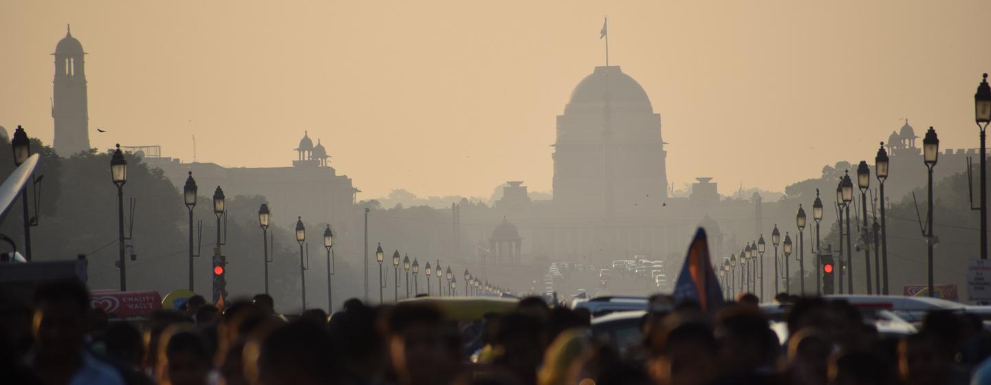 La ciudad de Nueva Delhi, en la India, es una de las más contaminadas.