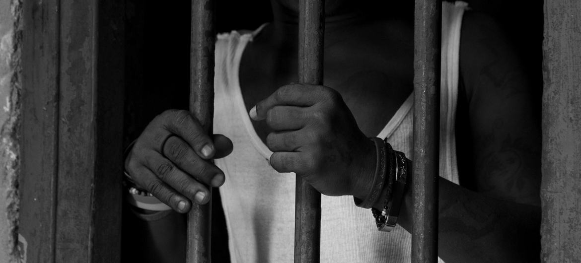 Psersonas detenidas en la Penitenciaría Nacional de Haití.