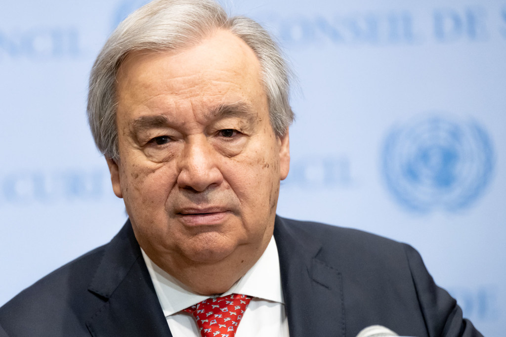 Secretary-General António Guterres speaks to the press on the situation in Syria and Türkiye.