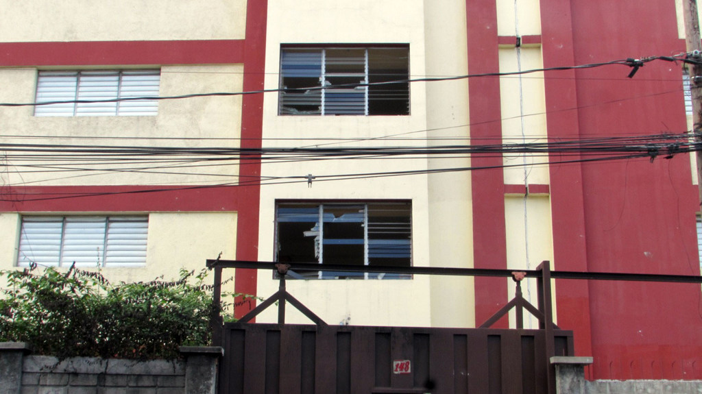 Une école à Port-au-Prince, l'une des nombreuses qui ont été endommagées par la violence.