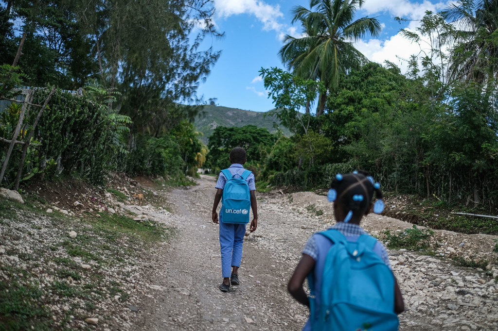 Se calcula que en Haití hay un millón de niños sin escolarizar debido a la inseguridad y a otros factores.