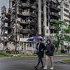 На фото: разрушенные здания в Киевской области. 