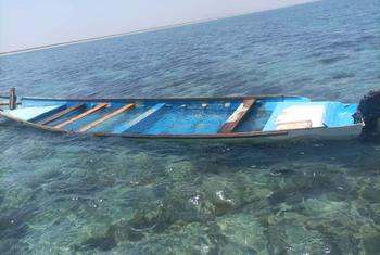 这艘命运多舛的船在位于吉布提东北部沿海城镇奥博克附近的戈多利亚海岸倾覆。